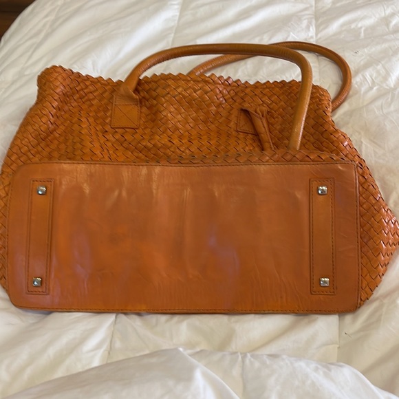 Beautiful genuine leather Pons Quintana orange handbag. - Picture 11 of 15